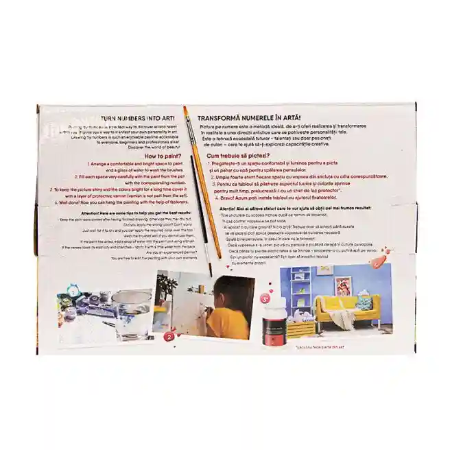 Тигренок в саванне 20x30 см, картина по номерам