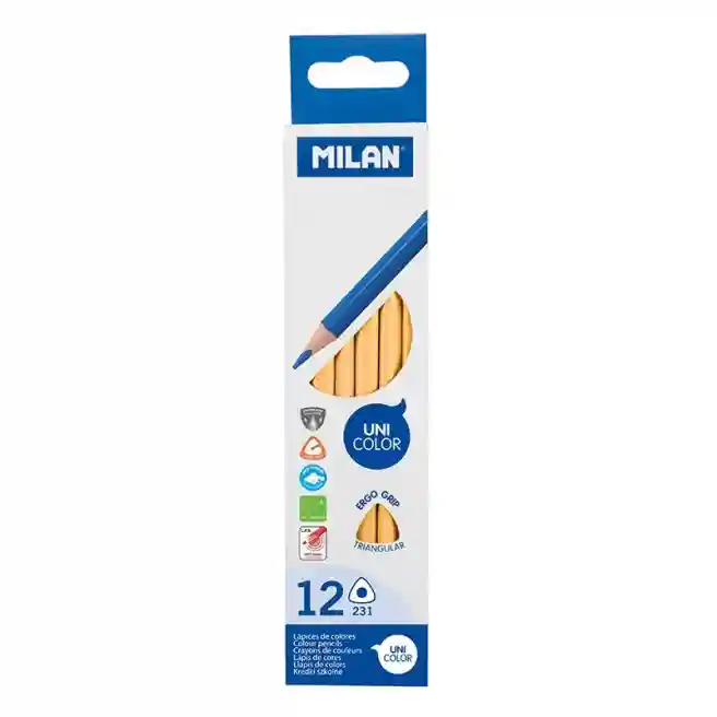 Creion colorat MILAN, triunghiular, bej, (per bucată) 0722312212
