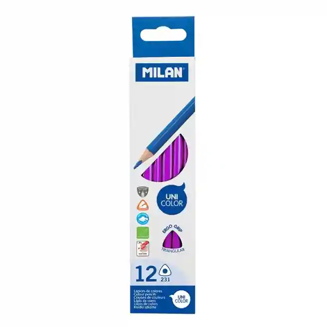 Creion colorat MILAN, triunghiular,violet 0722313412