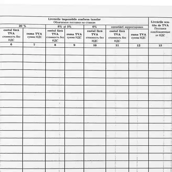 Registru-Vânzări A4, hârtie de ofset, 50 file