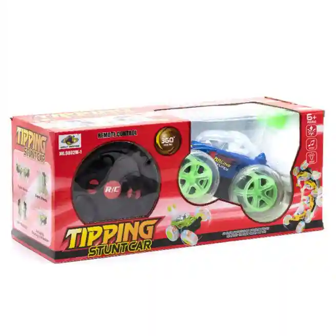 Машина-перевертыш на п/у "TippingStuntCar" (син), код 93301