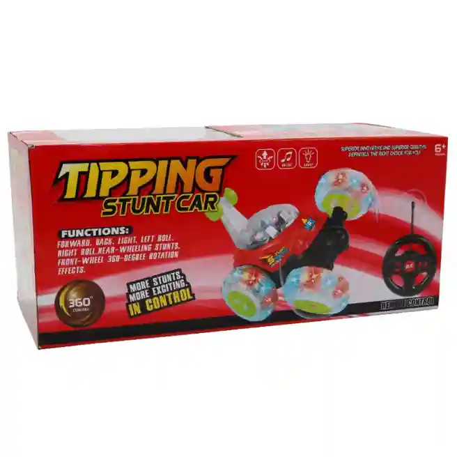 Машина-перевертыш на п/у "TipingStuntCar" (крас), код 93311