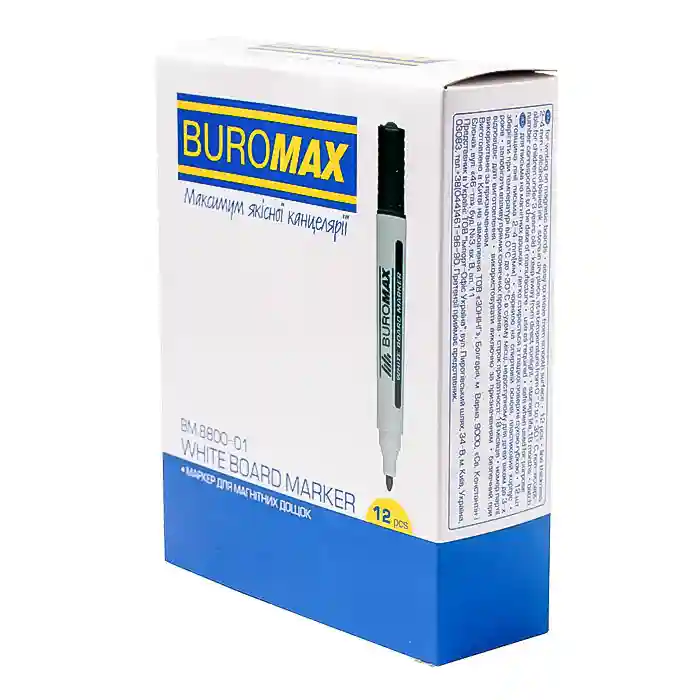 Marker pentru tablă BUROMAX 8800-01, negru