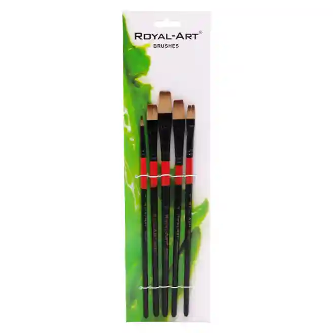Набор из 5 кисточек Royal-Art, плоские