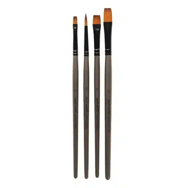 Набор кисточек Gallery акрил, MIX, 4 штуки
