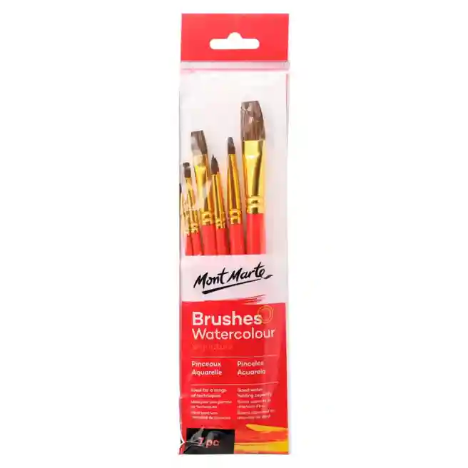 Set de periuțe Gallery Watercolour (7 bucăți)