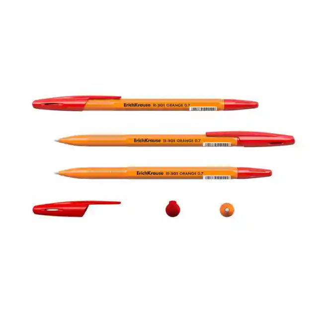 Ручка шариковая Erich Krause Orange R-301, красный 0,7mm