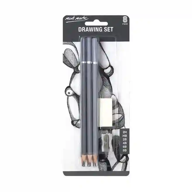Набор графитовых карандашей М.М. Drawing Set 8шт арт.MPN0026