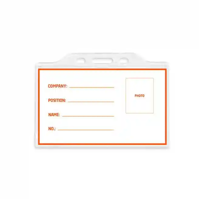 Ecuson orizontal plastic 90x60 mm