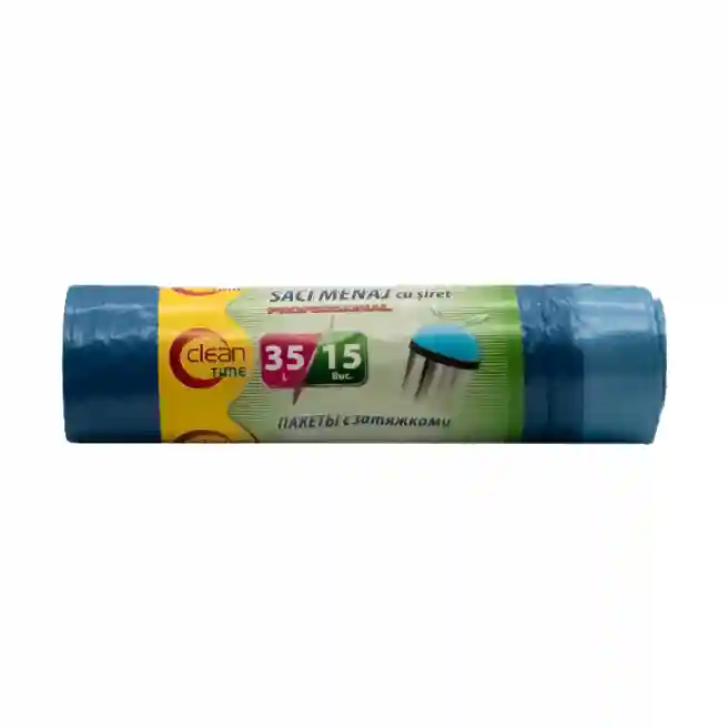 Pachete Professional Clean Time 35l/15 buc., albastri