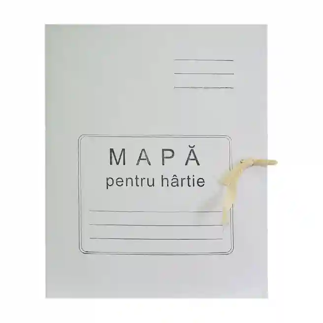 Mapă din carton dens cu șireturi, 360 gr/m2