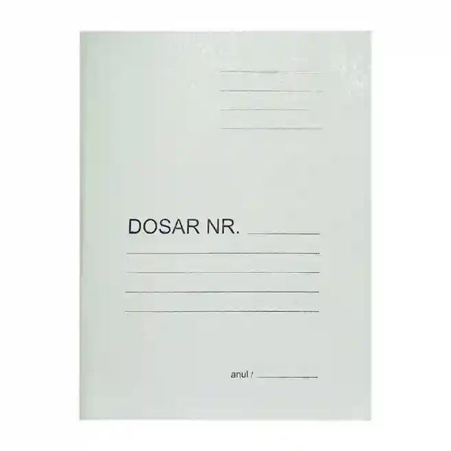 Mapă din carton dens cu șină din metal,360 gr/m2