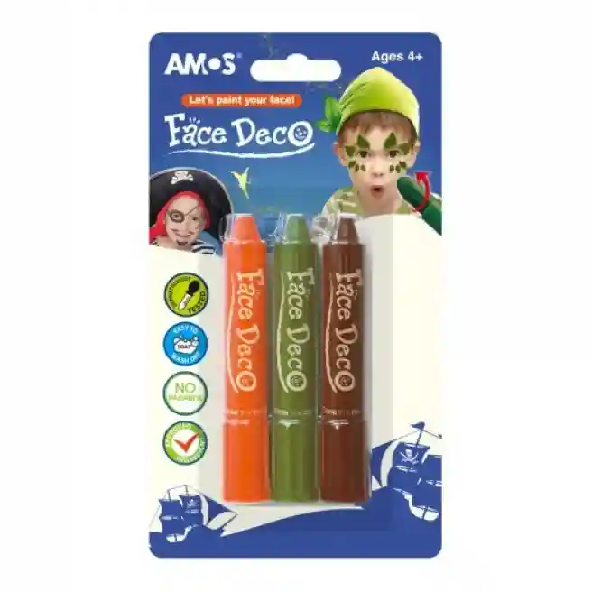 Set vopsele pentru faţă FACE DECO 3 culori