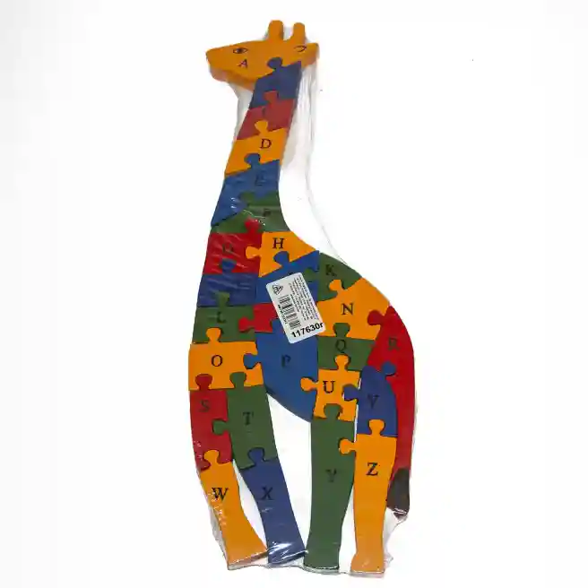 Puzzle din lemn  "Girafa", cod 117630