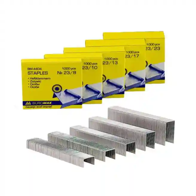 Capse intarite №23/13 BUROMAX, 1000 buc, seria LUX