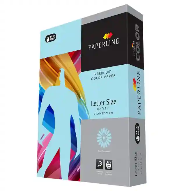 Hârtie colorată A4 Paperline, 250 foi, OCEAN, 160gr, albastru deschis