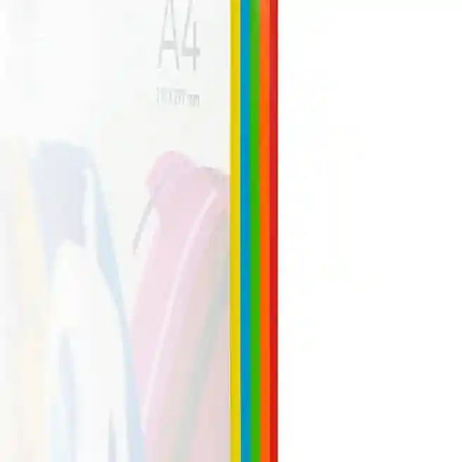 Hârtie colorată A4 Paperline RAINBOW, 80gr, intensiv, 5 cul. x 20 file