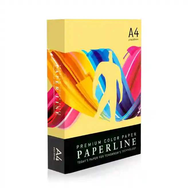 Hârtie colorată A4 Paperline LEMON, 80 gr,, intensiv, lamaie
