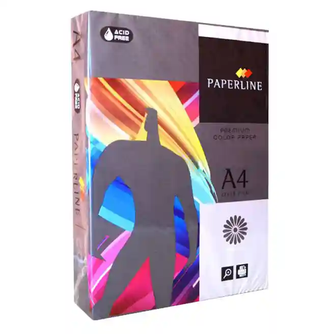 Бумага цветная Paperline темные тона BLACK 80гр, черная