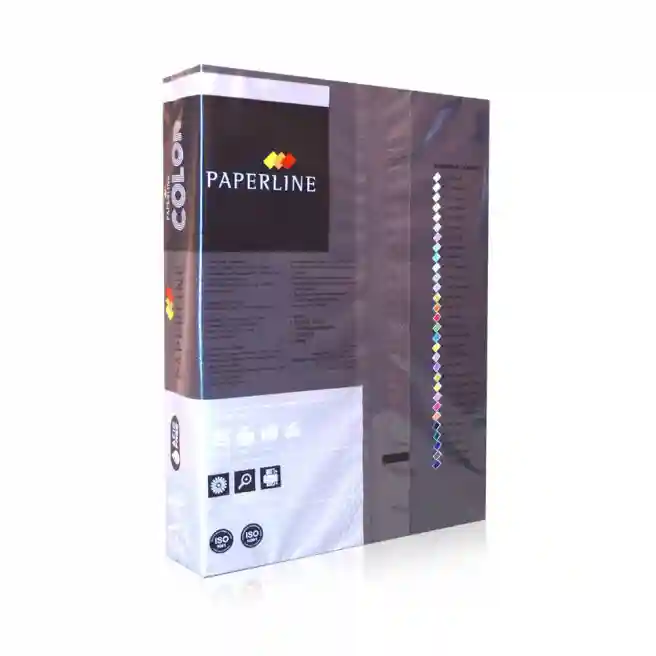 Бумага цветная Paperline темные тона BLACK 80гр, черная