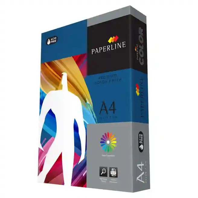 Бумага цветная Paperline темные тона COBALT 80гр, синяя