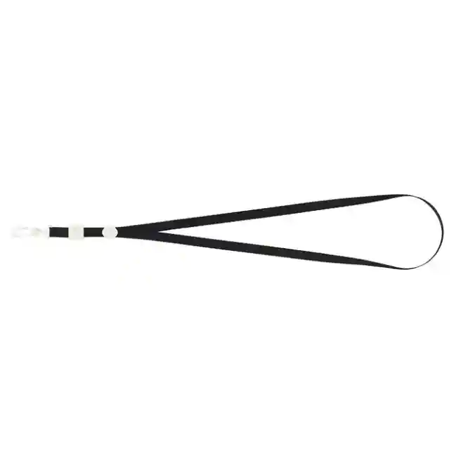 Snur pentru ecuson BUROMAX cu carabina, 10mm, negru