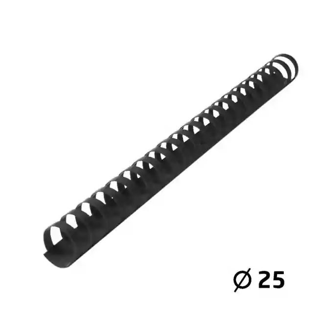 Arc din plastic OfficeLine d=25mm, negru/50 buc.