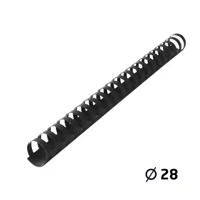 Arc din plastic OfficeLine d=28mm, negru/50 buc.