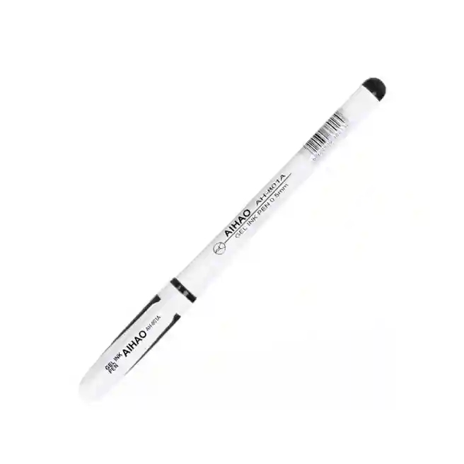 Ручка гелевая AIHAO 801A, черная