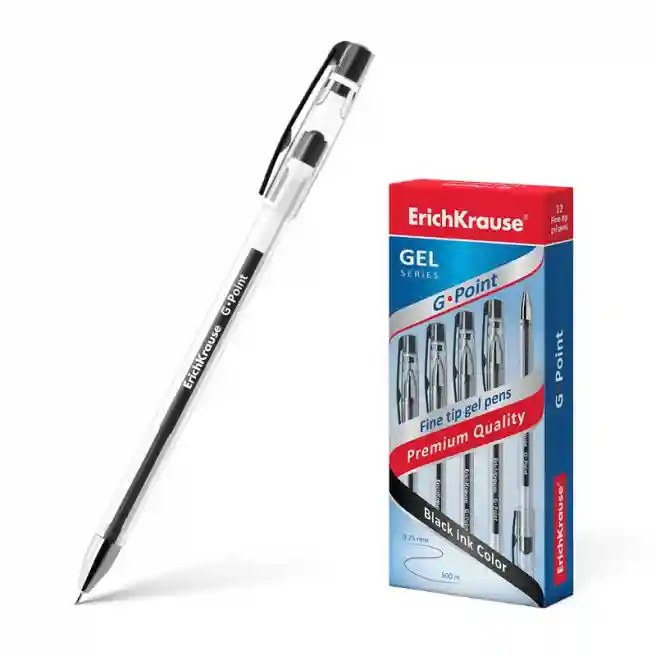 Ручка гелевая Erich Krause  G-POINT черный 0,38 mm