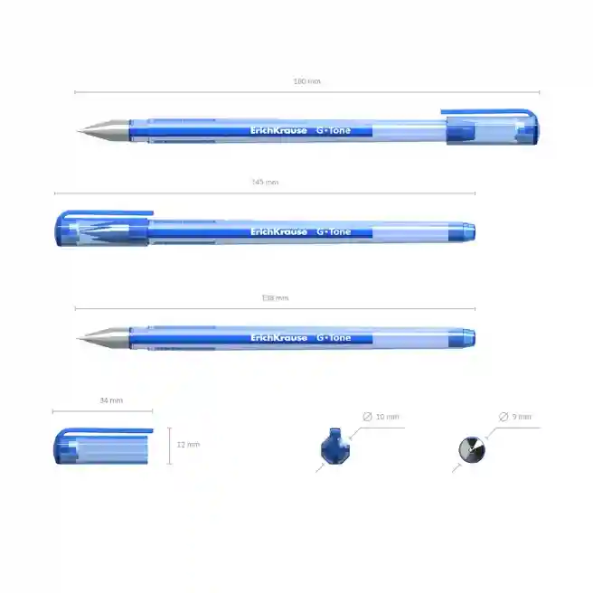 Ручка гелевая Erich Krause G-TONE синий 0,5 mm