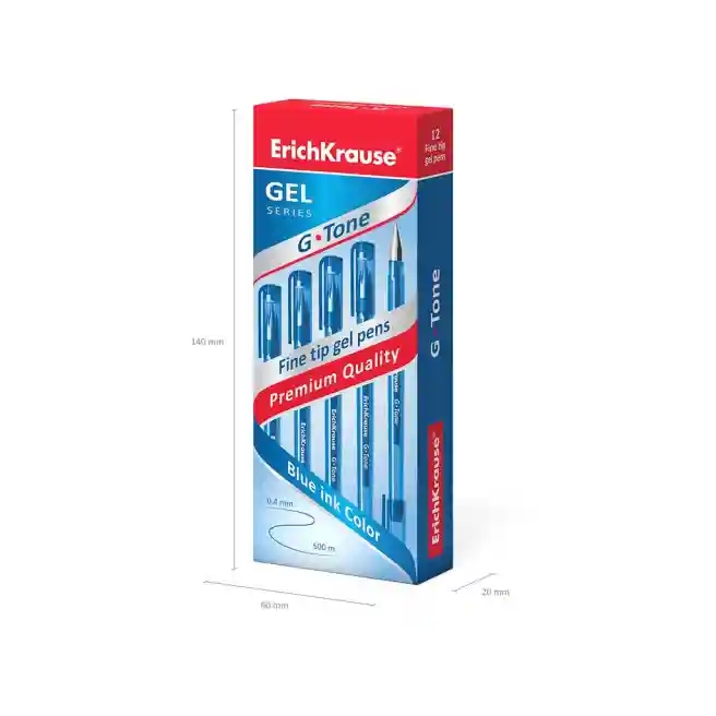 Ручка гелевая Erich Krause G-TONE синий 0,5 mm