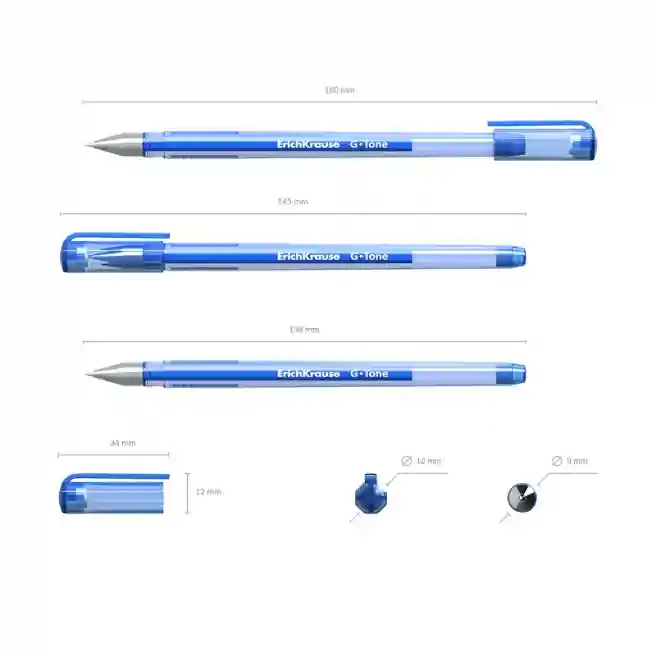 Ручка гелевая Erich Krause G-TONE синий 0,5 mm