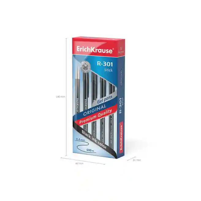 Pix cu gel Erich Krause R-301 negru ORIGINAL