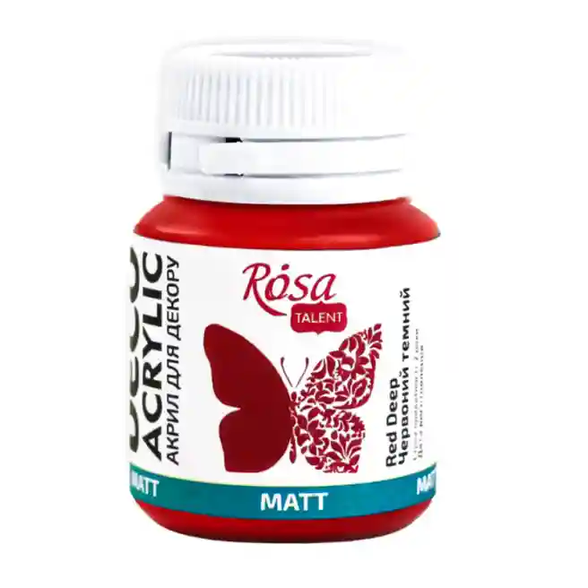 Acril pentru decor, Roșu inchis mat 20 ml