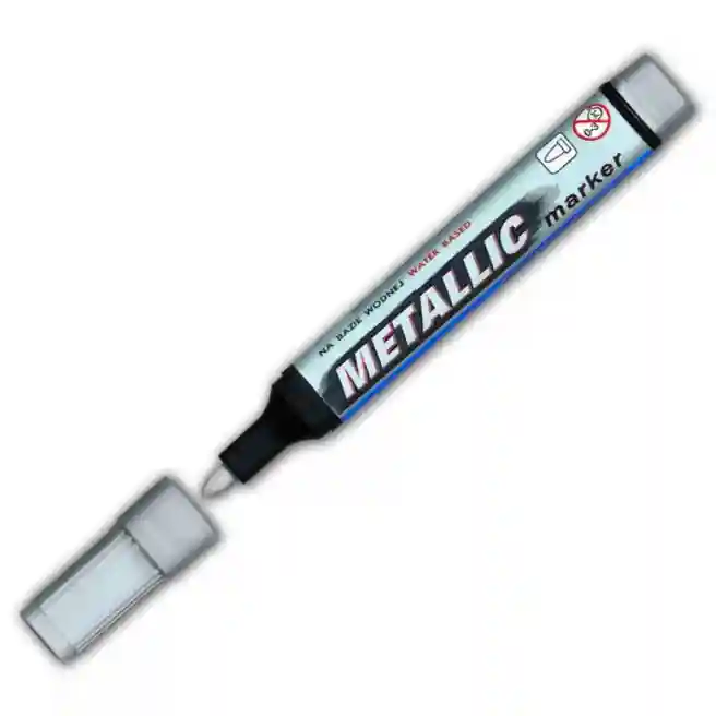 Маркер перманентный GRANIT M860, металлик/серебряный, (по штучно)