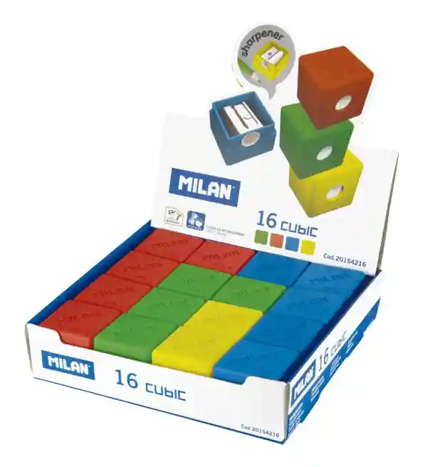 Точилка MILAN с контейнером, серия "Cubic"