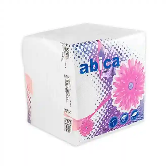 Servetele de hirtie ABICA albe, 100 bucati