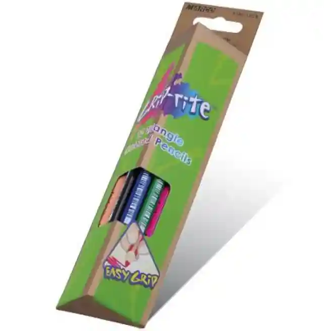 Creioane MARCO Grip-Rite, 12 culori, triunghiulare