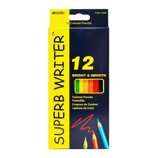 Creioane MARCO SuperbWriter, 12 culori, 4100-12CB