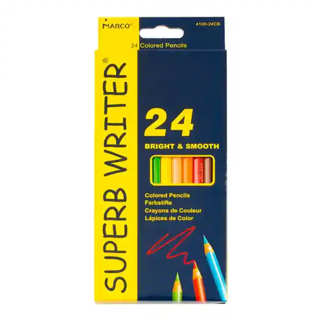 Creioane MARCO SuperbWriter, 24 culori, 4100-24CB