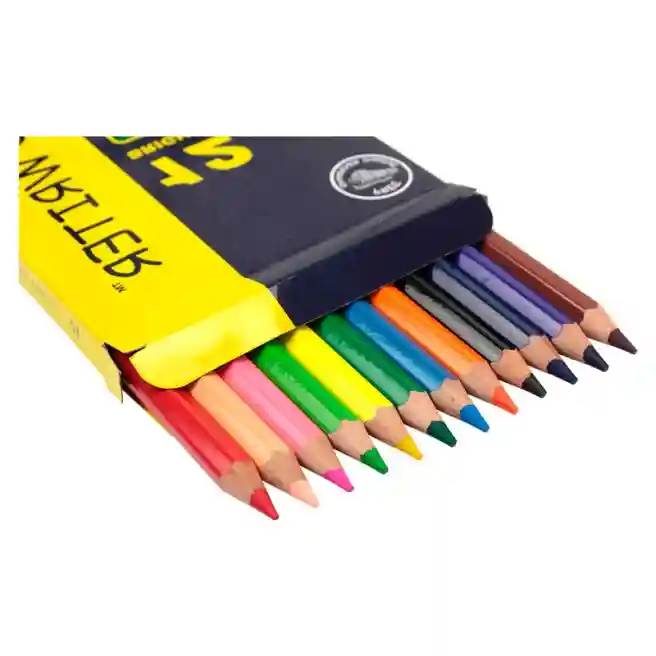 Карандаши MARCO SuperbWriter JUMBO, 12 цветов, с точилкой, 4400-12CB