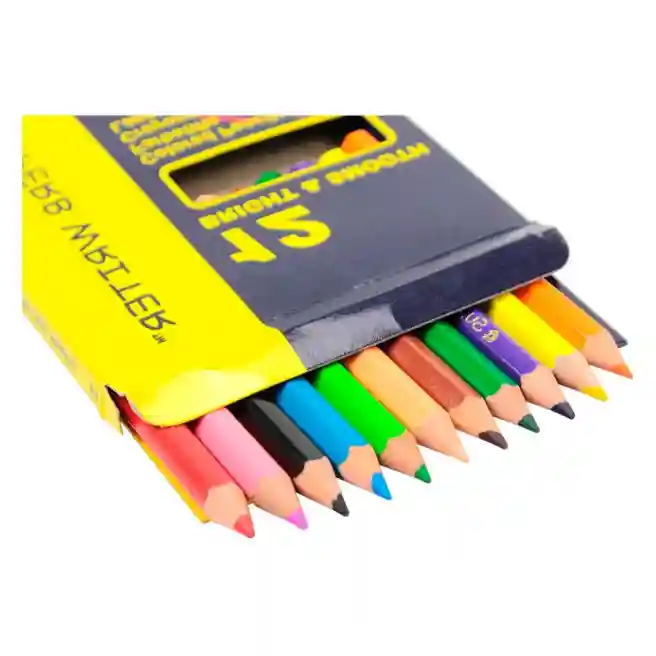 Карандаши MARCO SuperbWriter, укороченные, 12 цветов, 4100H-12CB