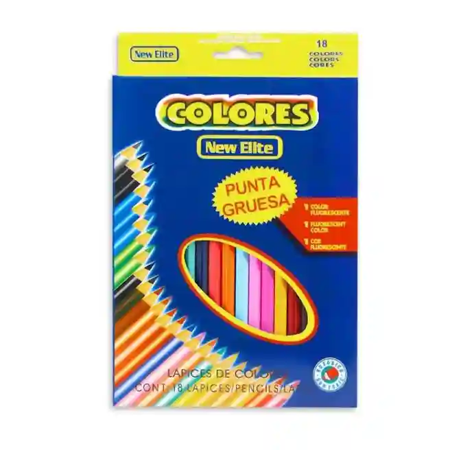 Creioane colorate "Colores", 18 culori