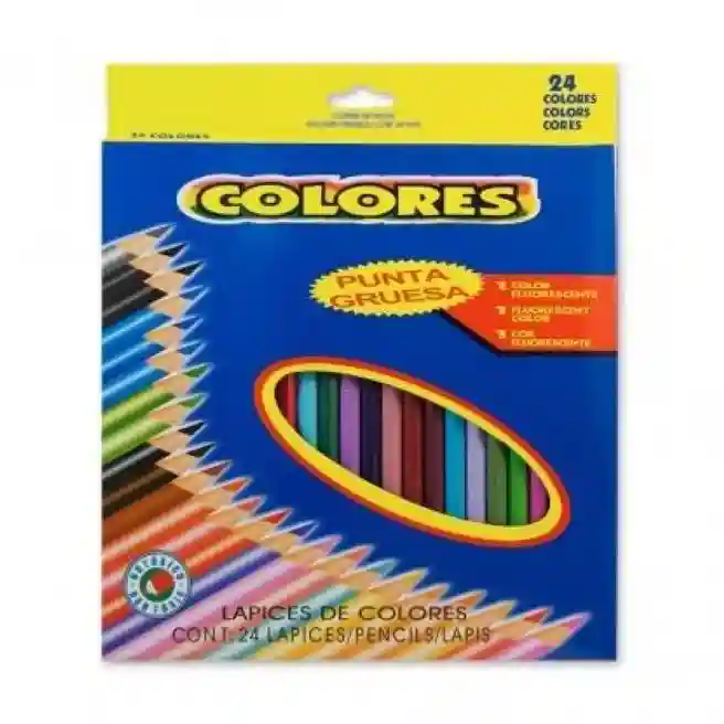 Creioane colorate "Colores", 24 culori