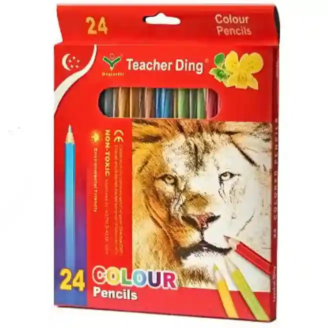 Карандаши цветные "Teacher Ding", 24 цвета