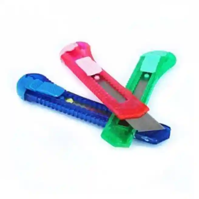 Cuțit de 18 mm în carcasă din plastic semitransparent