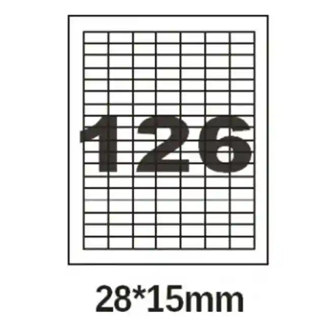Etichete autoadezive A4, 126 buc., 28*15mm