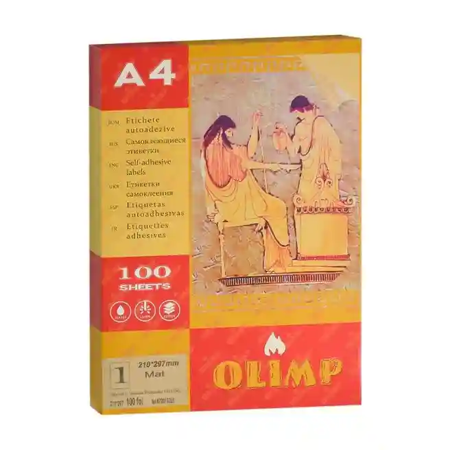 Etichete autoadezive A4, 1 bucata, 210*297mm (100 foi)