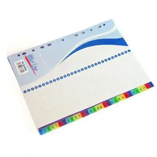 Index-separator cifrat din plastic, color, OfficeLine, 1-31, 31 file